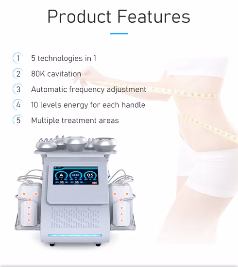 Портативная вакуумная кавитационная машина 40 К 80 К, RF Lipo Laser, удаление жира, здравоохранение, похудение, потеря веса, косметическое оборудование